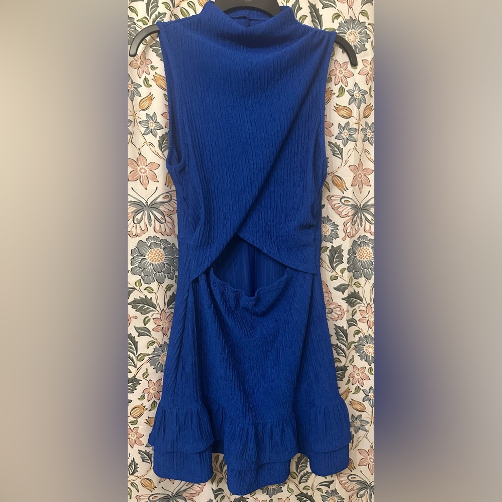 SHEIN Royal Blue Asymmetrical Dress